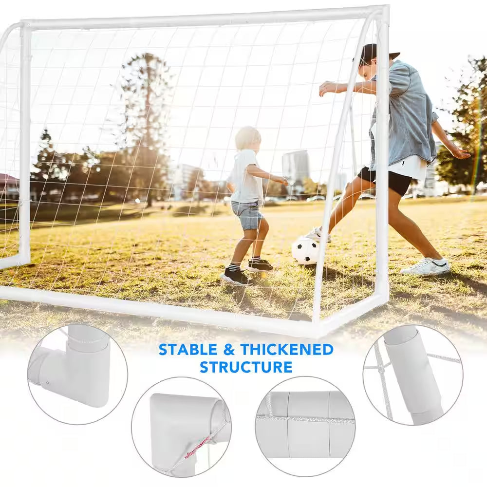 6 Ft. X 4 Ft. Portable Kids Soccer Goal Quick Set-Up for Backyard Soccer Training